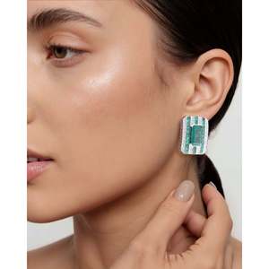 Boucles d'oreilles en diamant Mondrian - Product Image 2