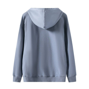 New Clothing Manufacture Street Wear Blank Plain Hoodies Unisex Selling Breathable Men Customized Drop Shoulder Zipper Hoodies - Product Image 6