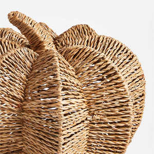 Citrouilles décoratives tissées en herbe de mer de haute qualité, best-seller pour Halloween - Product Image 2