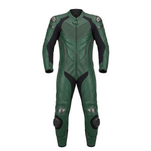 Traje de cuero moderno para motociclistas, transpirable y cómodo, material de cuero perfecto para carreras de motos y viajes. - Product Image 1