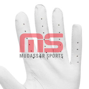 Guantes de Golf Profesionales para Todo Clima con Palma de Cuero Genuino y Parte Superior de Malla Transpirable para Lluvia y Uso Profesional - Product Image 6