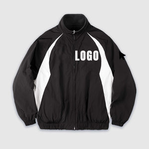 Ropa de calle personalizada Unisex reflectante deporte cortavientos de gran tamaño con cremallera poliéster nylon chándales conjunto fabricante por Umberto - Product Image 2