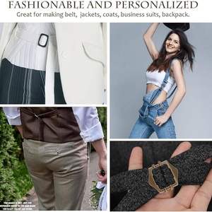 Wholesale Matt Gold Metal Alloy <b>Double</b> Prong Strap <b>Buckle</b> for Shoes & Bags Custom Hardware Accessories OEM Bulk Supplier - Product Image 4