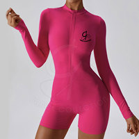 Ensemble de yoga réversible uni 2 pièces pour femme, tenue de sport respirante extensible dans les quatre sens avec logo personnalisé pour l'entraînement estival, la gym et le fitness