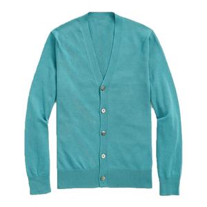 Unisex V-Neck Plaid Pattern <b>Cardigan</b> Sweater Custom Red Wool Knitwear Button <b>Long</b> Sleeve Casual Winter Wear Quick-Dry Featuring - Product Image 2