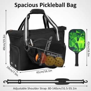 Pickleball Tote Bag <b>for</b> <b>Women</b> & Men 30-40L Capacity with <b>Shoe</b> Compartment OEM/ODM <b>Supported</b> Vietnam Factory - Product Image 5