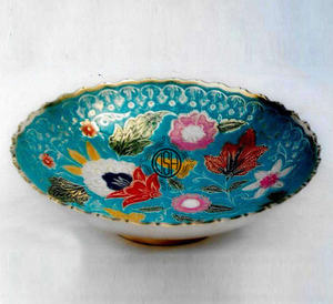 Bol de fruits secs de fruits décoratifs en laiton de prix bon marché de luxe meilleure vente beaux ustensiles de cuisine de conception de paon. - Product Image 3