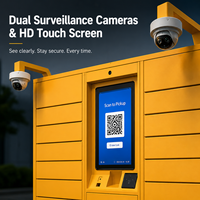 Casillero Inteligente para Paquetes al Aire Libre 2026 con Techo Impermeable y CCTV, Caja de Entrega con Código QR IP65 para Apartamentos y Comunidades
