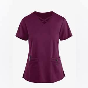 Cómodos uniformes médicos de hospital de verano tela de punto para uniformes médicos de mujer - Product Image 1