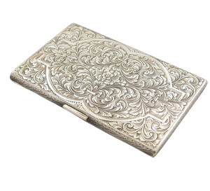 กล่องใส่บุหรี่โลหะสำหรับผู้ชายอุปกรณ์เสริมการสูบบุหรี่ดีไซน์แบบสลักลายดอกไม้ทนทานกันน้ำ - Product Image 3