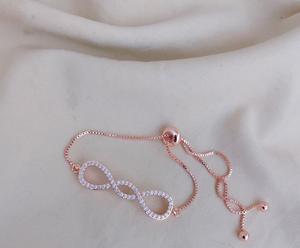 Trendy Stylish Premium Quality CZ Rose Gold Finish <b>Bracelet</b> for Women <b>Girls</b> AD Stones Zircon Charm <b>Bracelet</b> For Women - Product Image 3