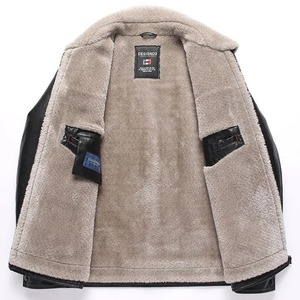 Veste en peau de mouton pour hommes personnalisable d'hiver nouvelle Collection support en cuir de mouton naturel fausse fourrure longue peluche manteau tailles XXS-8XL - Product Image 5