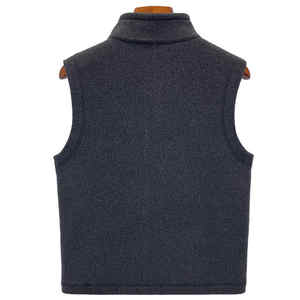 Chaleco con cremallera para hombre, venta al por mayor de fábrica, talla europea, otoño e invierno, chaleco cálido a prueba de viento, ropa exterior - Product Image 2