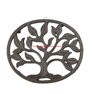 Ton argent ajouré feuille florale Design décoratif pièce de monnaie pendentif à breloque pour la fabrication de bijoux et accessoires de mode prix abordable - Product Image 3