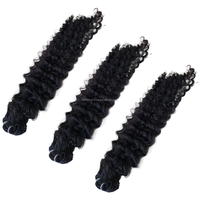 Vente en gros usine – Extensions de cheveux humains 100 % vierges Remy, bouclés naturels brésiliens, Jerry Curl, sans nœuds, mèches de cheveux au crochet