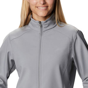 Venta al por mayor cómodo logotipo personalizado mujer Softshell Jaet transpirable XL tamaño algodón material de relleno al por mayor Softshell Jaet - Product Image 6