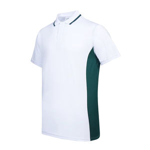 T-shirt unisexe décontracté Ultifresh en laine avec panneau contrasté, 50% polyester 50% coton, respirant, brodé, ODM - Product Image 6