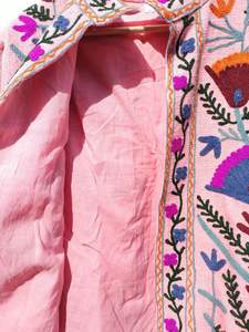 Abrigo de Invierno Casual para Mujer, Bordado a Mano, en Tela Tejida, Estilo Nuevo, Regalo Perfecto para Ella - Product Image 5