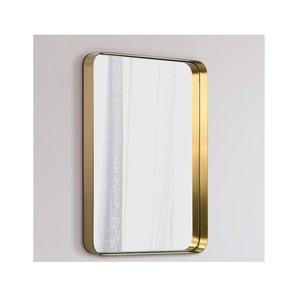 Élégant miroir Art Déco en laiton Tenture murale durable pour salle Puja Temple Intérieur de maison festive Espaces sacrés - Product Image 1