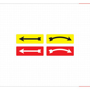 Système d'icônes de flèches directionnelles pour la sécurité routière, la signalisation, les avertissements et la navigation, résistant aux rayures, pour le secteur du vin et des boissons - Product Image 2