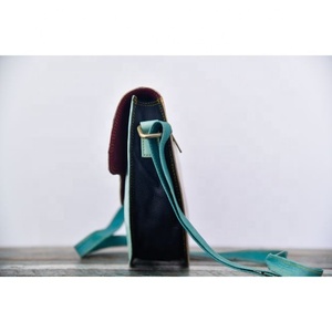 Monedero de cuero con pelo de vaca Bolso de cuero real Bolsos de cuero para mujer con estilo - Product Image 2