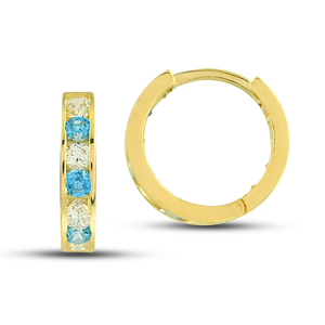 SEAGOLD Boucles d'oreilles à clip tendance plaquées or 14 carats, motif floral en émail fait main avec zircon, design mignon pour enfants, certifiées par un tiers, idéal comme cadeau - Product Image 2