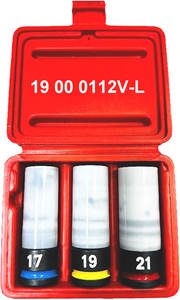 Juego de 3 Protectores de Tuercas 2 en 1 de 1/2 Pulgada. Llave de Impacto Profunda, Grado Industrial, OEM, ODM - Product Image 3