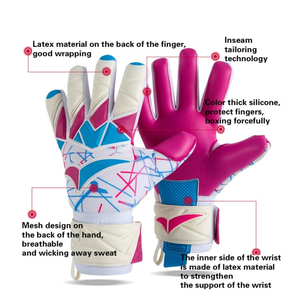 Gants de gardien de but de football en cuir respirant et durable pour l'entraînement, équipement de football de qualité supérieure, vente en gros par le fabricant - Product Image 5