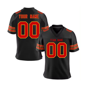 Camisetas de Fútbol Americano Personalizadas 2026, Elegantes, Sublimadas, Manga Corta, 100% Poliéster, Transpirables, de Secado Rápido, Bordado Personalizado - Product Image 3