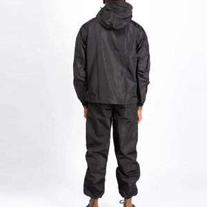 Survêtement coupe-vent à fermeture éclair intégrale pour hommes, coupe-vent respirant, logo personnalisé imprimé, taille plus, survêtement deux pièces - Product Image 2