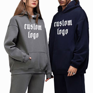 Nouveau sweat à capuche en polaire épais 350 GSM pour l'hiver, coupe oversize à épaules tombantes, sans cordon, impression DTG personnalisée, unisexe - Product Image 2