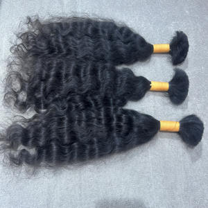 ผมอินเดียแบบมัดเดี่ยวคุณภาพสูงสำหรับถักเปีย ผมแท้ 100% แบบเวอร์จิ้นเรมี่ ไม่ผ่านการแปรรูป  ทุกสี ขายส่ง - Product Image 4