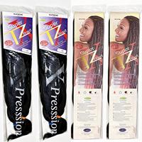 Lot de 2 mèches de cheveux synthétiques Yaki de 48 pouces, pré-étirées, ignifuges, pour tresses Jumbo, extensions capillaires pour femmes