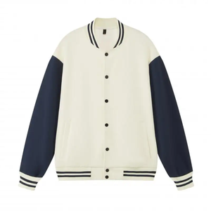 Vestes universitaires en laine Melton pour hommes Vente en gros Veste Letterman avec manches en cuir - Product Image 5