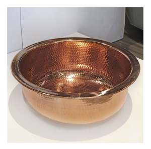 Bol de bain et spa indien original fait à la main en cuivre forme ronde design attrayant personnaliser design prix bon marché - Product Image 6