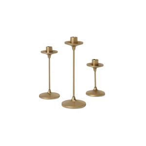 Support de bougie en métal long décoratif simple et luxueux en or, vente en gros, décoration d'intérieur, porte-bougie pour mariage, éclairage de Noël - Product Image 1