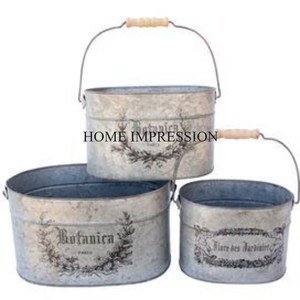 Maceta y macetas de flores de Material galvanizado de forma redonda de calidad superior, maceta y maceta de flores de jardinería de nuevo estilo de alta demanda - Product Image 4