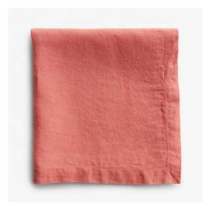 Dernière couleur safran 100% coton biologique certificat GOTS vente en gros moderne couleur unie doux salle à manger maison serviettes de table élégantes - Product Image 5