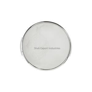 Bandeja DE SERVICIO DE METAL DE Latón chapado en oro de forma redonda con asa para mesa de restaurante y Hotel, bandeja de servicio de comida y bebida - Product Image 6