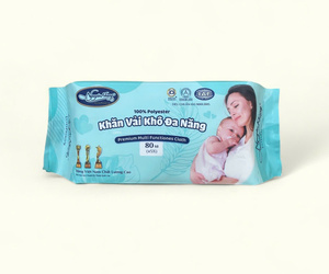 Lot de 80 mouchoirs jetables en polyester 100% de qualité supérieure à 1 pli dans une poche en papier écologique ultra douce multifonctionnelle - Product Image 4