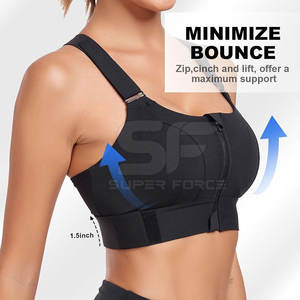 Soutien-gorge de sport pour femmes avec dos croisé pour l'entraînement physique et le sport Soutien-gorge de sport pour femmes à soutien élevé - Product Image 4
