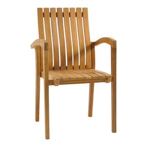 Chaise de salle à manger d'extérieur en teck massif résistant aux intempéries, design classique, fauteuil pour hôtel de luxe, patio et terrasse de restaurant - Product Image 3