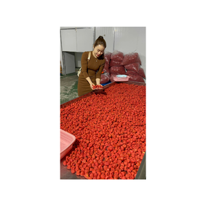 Fritas de fresa secas crujientes orgánicas sin azúcar añadido 100 por ciento de fruta natural snack saludable sin gluten vegano adecuado - Product Image 3