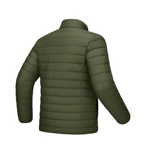 Veste en tissu nylon pour homme, printemps automne, rembourrage complet, légère et douce, col montant, poignets et ourlet extensibles - Product Image 5