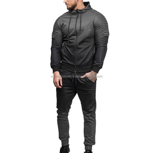 Sweat à capuche court hommes échantillon gratuit poids lourd éponge français surdimensionné épaule sérigraphié Streetwear à capuche pour hommes - Product Image 5