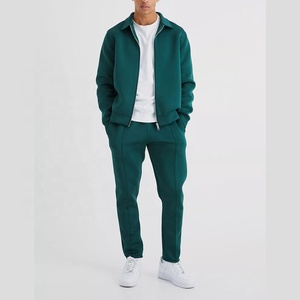 Ropa deportiva de moda para hombre, conjunto de 2 piezas, sudadera con cremallera y pantalones de chándal para Primavera, ropa informal para hombre - Product Image 1