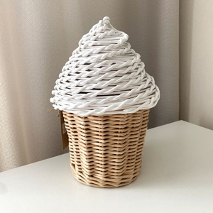 Cesta de Regalo de Mimbre para Ramadán 2026, Decoración Islámica, Caja Crema para Guardar Dulces y Chocolates, Color Personalizado, Superventas - Product Image 1