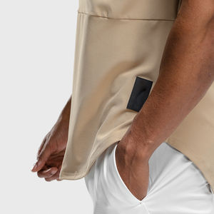 Luxury <b>Men's</b> Polyester/Cotton Oversize T-<b>Shirt</b> 100% Quality 220 Grams Custom Logo Design O-Neck Woven Pattern Print <b>Pocket</b> Quick - Product Image 6