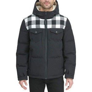 Puffer <b>Jacket</b> Hooded Windproof Winter Coat <b>Men's</b> <b>Warm</b> Waterproof Quilted <b>Jacket</b> 100% Polyester Puffer <b>Jacket</b> For Winter - Product Image 3
