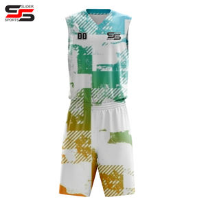 High Quality <b>Men</b> Sports Customized Basketball Kit Team Club Basket Ball Uniform Sublimation Design Basketball Uniform - Product Image 6